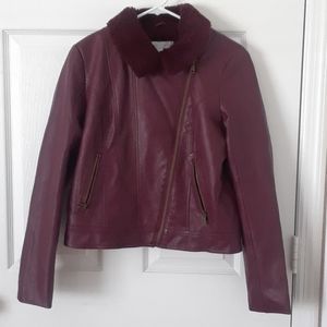 New York & Company Polyurethane Black Jacket S